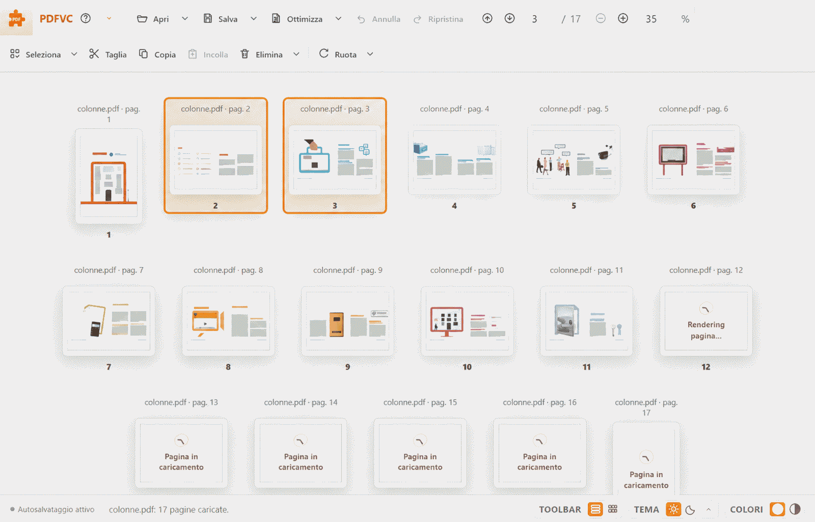 PDF-VC Main Workspace